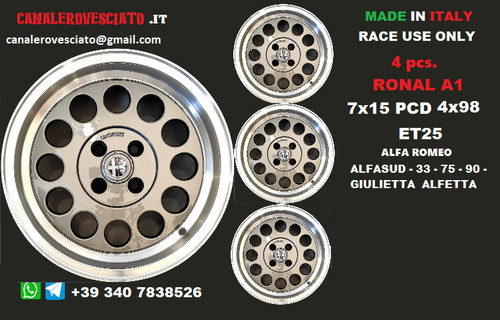 Cerchi lega alfa - lega, ronal
